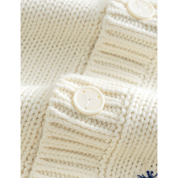 YITAI Sweater Embroidery Cardigan Medium Fine China Button Up Sold Out NIP New - Picture 12 of 12